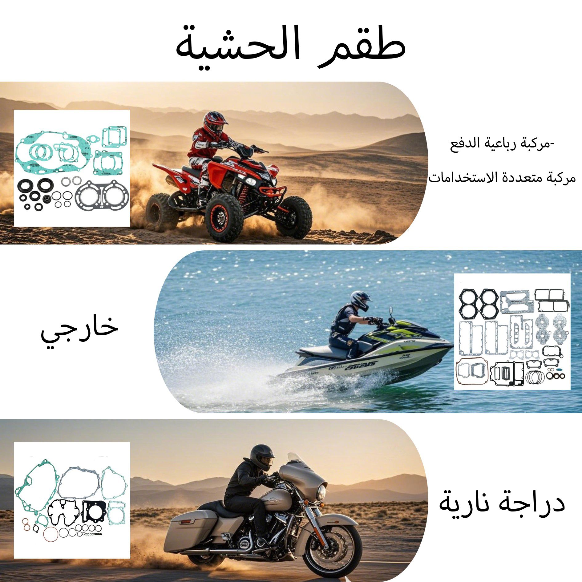 Snowmobile（Polaris、BRP、Yamaha）Gasket kit